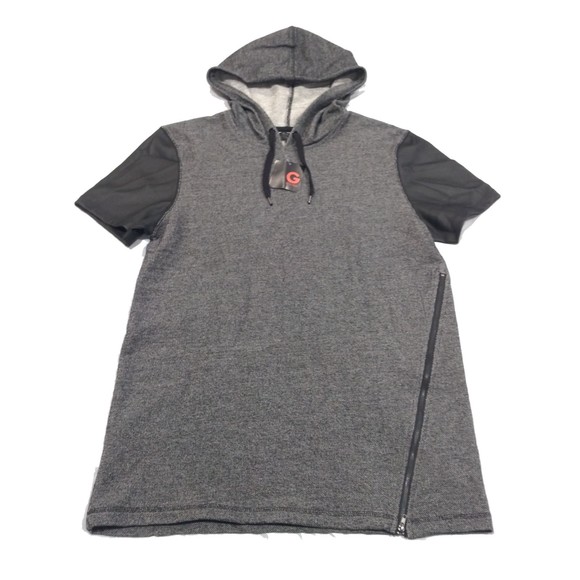 Dario Marled SS Hoodie Grey Steel Multi Size M Short Sleeve by GUESS - Picture 9 of 14